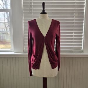 H&M Burgundy Knit Top